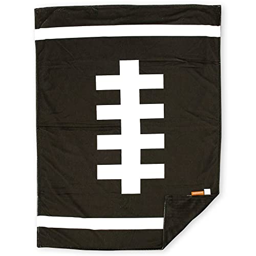 Image of Dear Baby Gear - Reversible Baby Blankets - Soft Nursery Blanket for Newborn - Toddler Blankey - Throw Blanket for Boys & Girls - Infant Blankets - 40x30 (Deluxe Football - Brown)