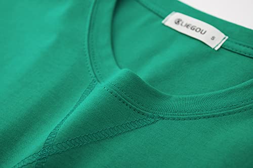 Image of KLIEGOU Men's 100% Cotton Longline T-Shirt, Pre-Shrunk Soft