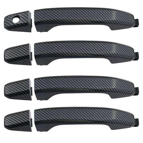APPERFiT Exterior Door Handle (Carbon Fiber) Compatible with 2014-2020 Chevy Chevrolet Silverado...