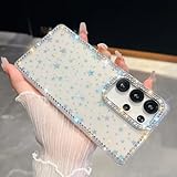 Funda Transparente con Brillantes Diamantes de imitación para Samsung S25 Ultra S24 Fe S23 Plus A55 A56 A36 A26 A16 A35 A15 (para Galaxy S24 Ultra/Star)