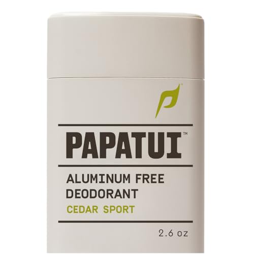 PAPATUI by Dwayne Johnson Aluminum-Free Deodorant for Men | Odor Protection Moisture Absorption Skin Nourishing Formula | Cedar Sport | 2.6oz