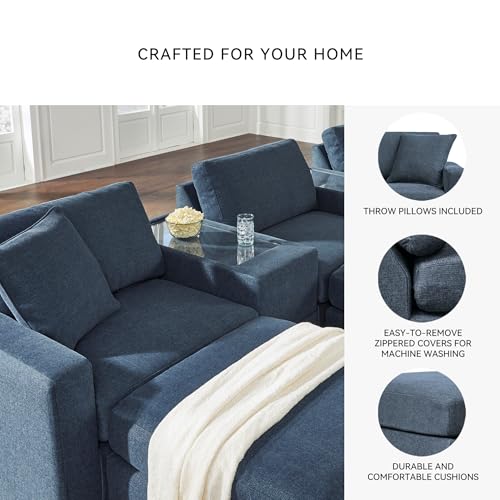 Image of Signature Design by Ashley Small Modular Sectional Sofa, Ink