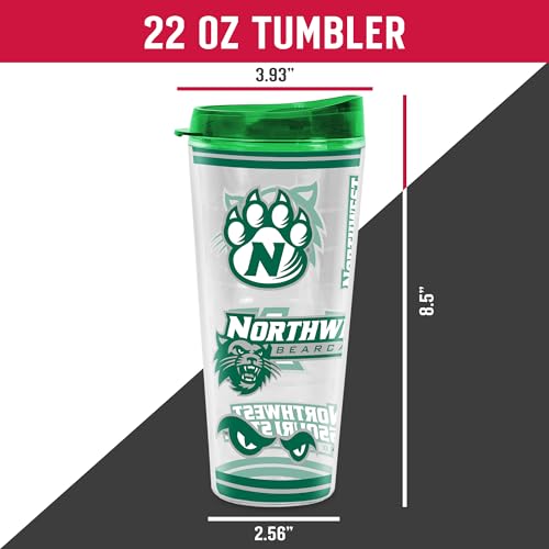 Image of Rico Industries NCAA College Double Wall Mayhem 16oz Or 20oz Tritan Tumbler W Lid