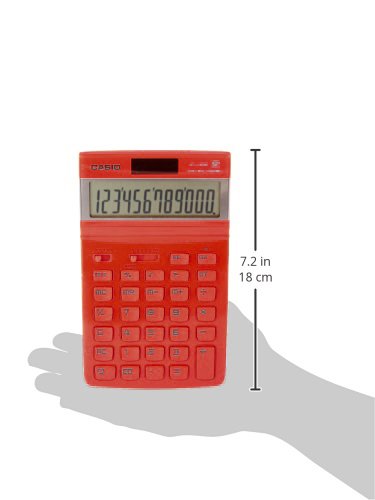 Amazon.co.jp: カシオ デザイン電卓 ジャストタイプ 12桁 JF-V200RE-N