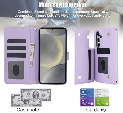Coque portefeuille Samsung S25 anti piratage RFID avec range billets - 2
