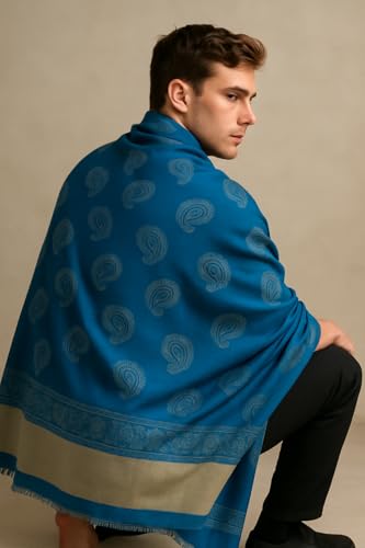 Image of Men's Kashmiri Wool Jamawar Shawl