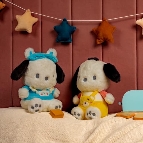 Image of Mirada Official Sanrio Pochacco Soft Plush Toy | Cute Blue Puppy Stuffed Toy for Kids & Girls | Soft Toys for Kids, Cute Soft Toys, Stuffed Animals, Plush Toy, Gift Item, Collectible Decor | 27cm