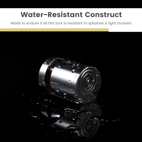 Image of Stainless Steel Disc Brake Lock, Chrome Finish, 7mm Pin, Heavy Duty Anti-Theft Security Lock with 2 Keys for Bikes, Scooty, Motorcycle, 12 x 10 x 8 Centimeters