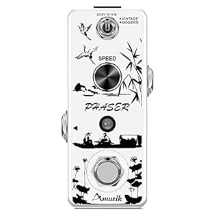🎵【2 Working Modes】 Vintage-perfect reproduction of the classic psychedelic phase-shifting effect of 1974. Modern-a deeper, modern full-scale effect. 🎵【Dimensions】3.74x1.77x1.89 inch; Weight: 8.47oz(with box). Small and exquisite design with aluminum ...