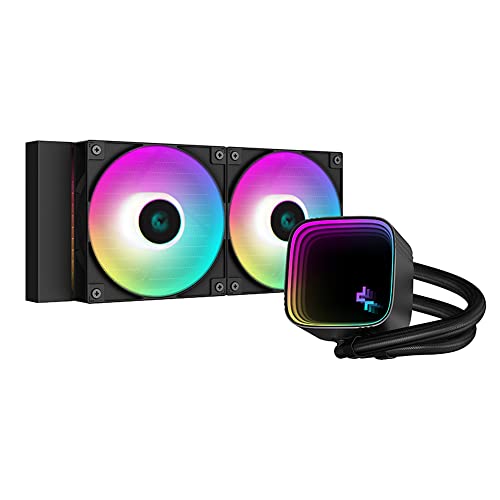 Image of Deepcool LS520 SE 240 mm ARGB Liquid CPU Cooler /AIO | Support Intel - LGA1700 /1200 /1151 /1150 /1155 and AMD - AM5 /AM4 - R-LS520-BKAMMM-G-1 (Black)