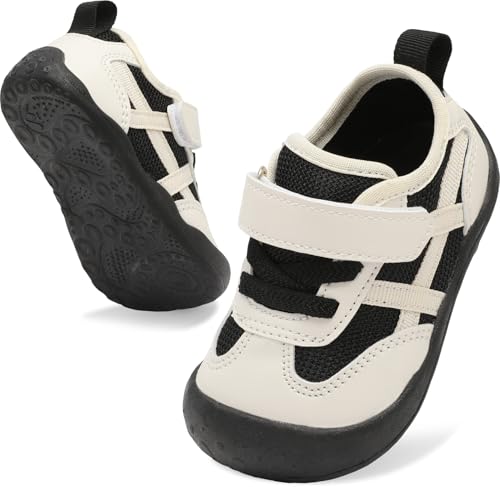 Image of Scurtain Baby Shoes Boy Girl First Walking Shoe Infant Crib Breathable Sneakers Lightweight Barefoot Shoes for Babies