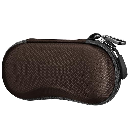 Image of FINTIE Sunglasses Case, Hard EVA Shell Shockproof Sport Glasses Case with Metal Carabiner Travel Zipper Eyeglasses Holder