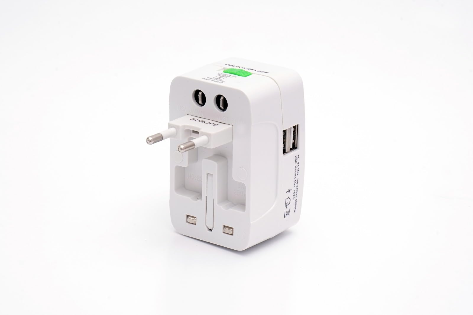 sarwam enterprises SARWAM Enterprise Universal All-in-One World Travel Adapter with Surge Protector | International Travel Plug Charger| Multi-Country Compatible | Compact & Lightweight-picture-33