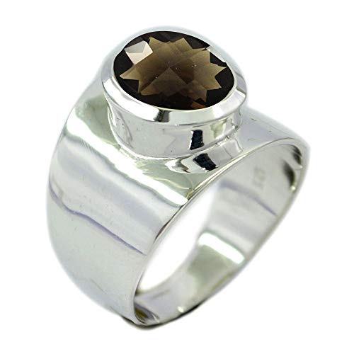 Image of 55Carat Choose Your Color Natural Gemstone Sterling Silver Rings Birsthone Jewelry Handcrafted Sizes 5-13