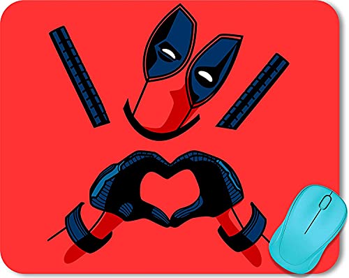 Image of ZORI Avengers - Deadpool in RED Background Gaming Mouse Pad - Computer Laptop PC| WFH Office | Anti-Skid, Anti-Slip, Rubber Base | Avengers Superhero | (Deadpool 02 RED)
