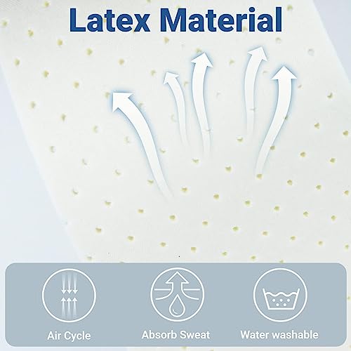 4 Pairs Breathable Shoe Insoles Cuttable Universal Shoe Inserts Ultra Soft Cushioning Walking Comfort Insoles Latex Insoles with Holes Replacement Insoles Unisex, Men 7-11 Woman 2-8 (White, Black) - Thumbnail 4