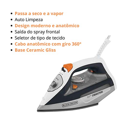 VAPOR EXTRA, VERTICAL, BASE C/REV. CERÂMICA GLISS, TANQUE 470 ML, PRETO, 127V 3 VAPOR EXTRA, VERTICAL, BASE C/REV. CERÂMICA GLISS, TANQUE 470 ML, PRETO, 127V - Imagem 3