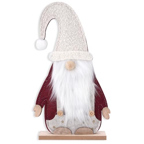 Gnom Hölzerne Weihnachtsdekorationen Weihnachts Dwarf Weihnachten Zeichen für Home Regal Mantel Kamin Tisch Fensterbank Party Dekor Geschenk