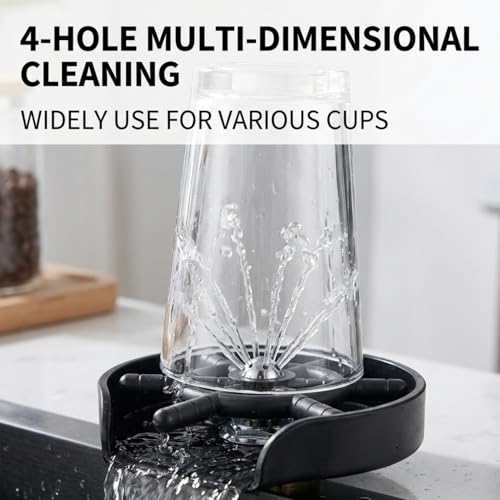 Yosoo Health Gear Glass Rinser Parts Bar Glass Rinser Faucet Head Automatic Cup Washer Cleaner, Stainless Steel Bar Glass Rinser Faucet Head, Pitcher Rinser for Beer Glass Coffee Cup by Yosoo Health Gear - Used condition - Image 4
