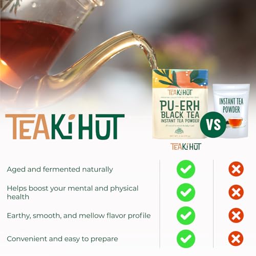 TEAki Hut Instant Pu-erh Black Tea Powder