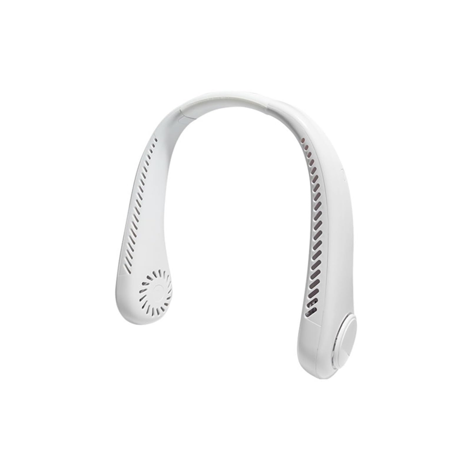 Sohodoo White Leafless Hanging Neck Fan: Portable, Silent, Outdoor, Usb-Charging, Super Long Battery Life(,1Pcs)