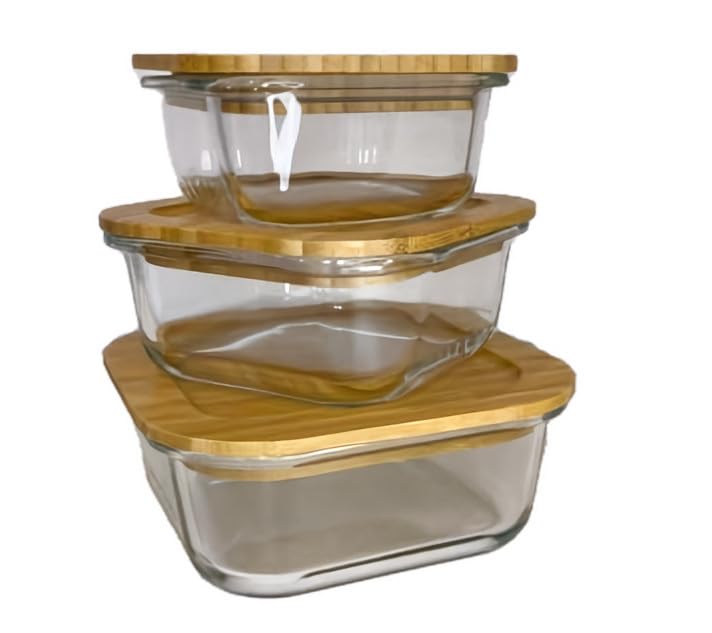 Homeware Set of 3 Bamboo Seal