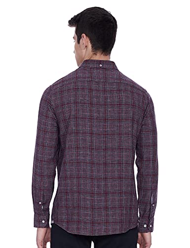 Image of Marks & Spencer Men's Regular (Shirt Berry XL) Red