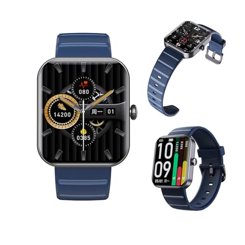 Wizvox 2025 Smartwatch Mit EKG - 𝐁l𝐮𝐭𝐳𝐮𝐜𝐤𝐞𝐫 Smartwatch 50 Sportmodi 1.9 Blutdruckmessgerät Uhr Herren Alltagsleben