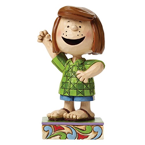 Enesco Jim Shore Peanuts Peppermint Patty Personality Figurine, 4.75