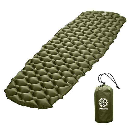 Bahidora® Outdoor Campingmatratze Ultraleichte Campingmatratze Outdoor Matratze Klein Packmaß...