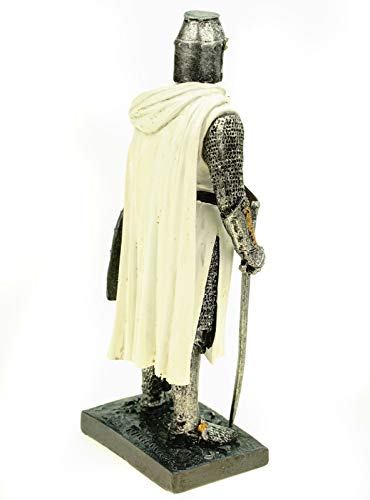 Joh. Vogler GmbH Ritter des heiligen Grabes mit Schwert und Schild 18 cm Figur Templer Skulptur – Bild 4