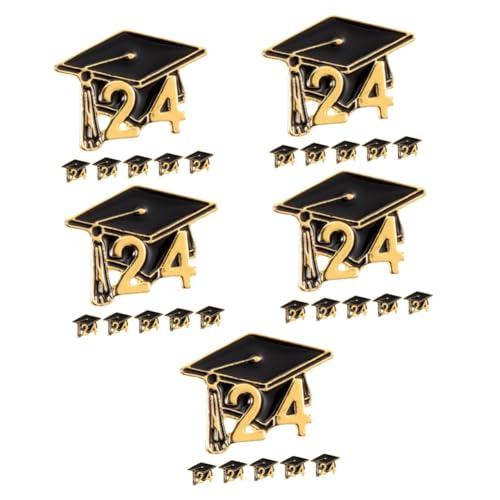 Broche chapeau de docteur l'obtention du diplôme miniature esthétique alliage