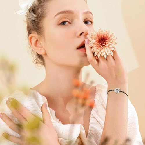 UNIFT Pentagram Sun Bracelet For Women & Men Stainless Steel Hollow Out Supernatural Double Rope Bracelet Charms Wicca Jewelry Gifts2