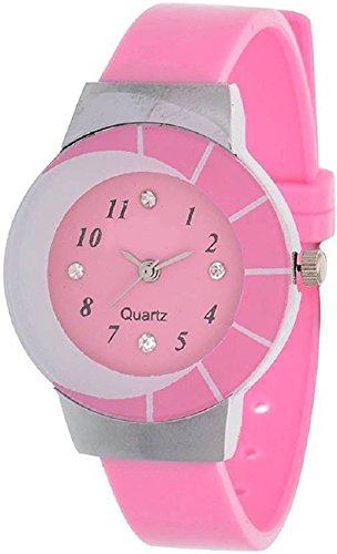 SWADESI STUFF Analogue Girls Watch (Pink Dial Pink Colored Strap)
