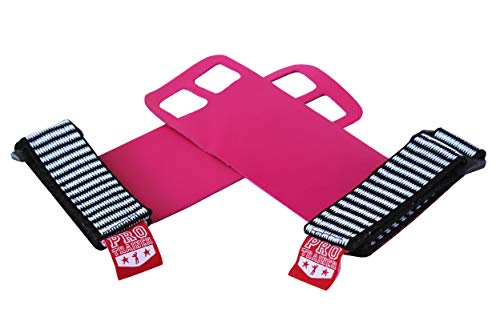 Luvas Crossfit Pull Up Couro Protetor Grip Crossfit Rosa (ROSA, P)