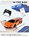 BEZGAR Remote Control Car Licensed RC, 1:24 Lambo Toy Car for Kids, Lambo Aventador SVJ Remote Control Model Electric Sport Racing Hobby Toy for 3 4 5 Year Old Boy Birthday Gift (Orange)