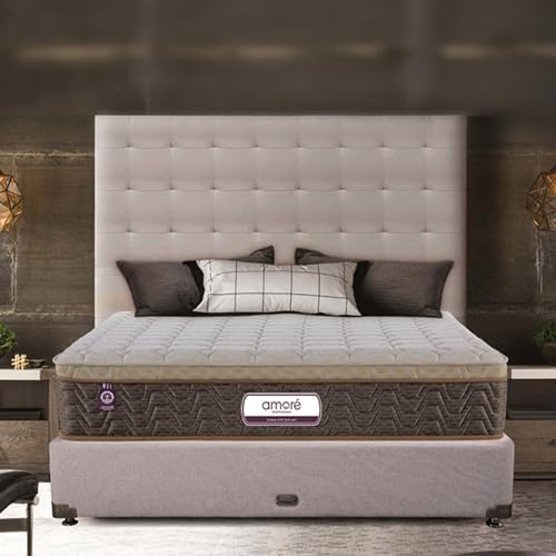 AMORE Medico 6-Inches Plush Quilted Eurotop Bonnell Spring Mattress|75x30x6 Single Size|Soft|7-Zone Motion Isolation|CertiPUR-US Certified HR Foam|CertiGuard Technology