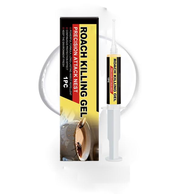 Cockroaches Killer Gel Bait,Roach Trap Master,Powerful Cockroachs Gel,Bait Cockroach Eliminator,for Toilet Bedroom Kitchen