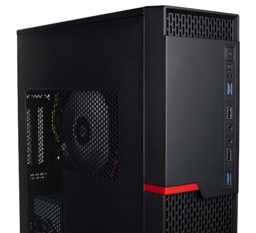 Image of Envision S13 SFF PC (3.8-4.6GHz 8-Core Ryzen 7 5700G w /FHD Low /Med Gaming Radeon Graphics, 16GB RAM, 512GB NVME SSD, MSI mb, WiFi, Windows 11 Pro, 10 USB, HDMI + VGA, RJ45, KB+Mouse, Desktop Computer
