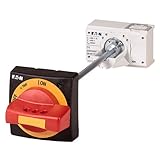 Rojo-Amarillo Eaton NZM1-XTVDVR-0-NA Maneta Rotativa a Puerta, Rojo-Amarillo, Candable, NZM1