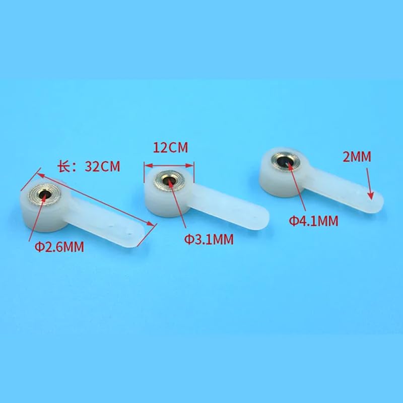 Generic Sparkhobby 8PCS 2.6/3.1/4.1mm Nylon Steering Gear Rocker Arm Servo Suspension Arm DIY Spare Parts Uesd for RC 4WD Racing Car Boat Aircraft (Classic Edition2.6mm)