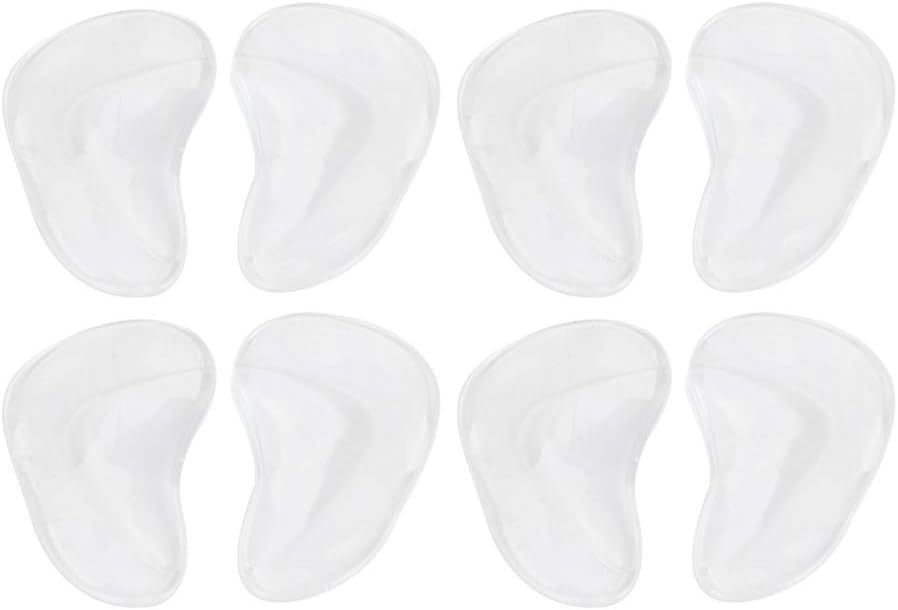 Transparent Silicone Kids' Small Arch Support Inserts Small Size Foot Pad Correction Massage 4 Pairs per Sale