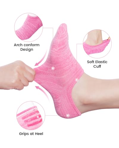 Image of IDEGG No Show Socks Women 10 Pairs Low Cut Anti-Slid Novelty Athletic Casual Invisible Liner Socks