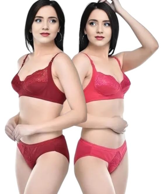Women Sexy Lingeries for Honeymoon Bra Set Panty|Sexy Soft Elegant Non-Padded Bra Panty Set| Womens Bikni Set|Bra Panty Designer Set for Women|Bra Panty Combo Set| Bra Panty Honeymoon Set-image-42