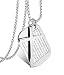 Jstyle Stainless Steel Dog Tags Cross Necklaces for Men Prayer Cross Necklace Military Rolo Chain 3mm 24 Inch Silver Bible Prayer