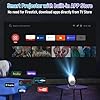 Vidéoprojecteur 4K Mini Projecteur Portable WiFi 6 BT 5.4, Projecteur Video avec Auto Keystone, 130 Pouces, 180° Rotation Compatible avec HDMI/TV Stick/USB/PS5 [App Intégrée]