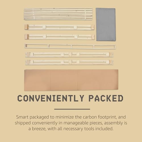 Image of Hercules 4 Inch Low Profile Foundation Mattress Box Spring Replacement, Twin XL