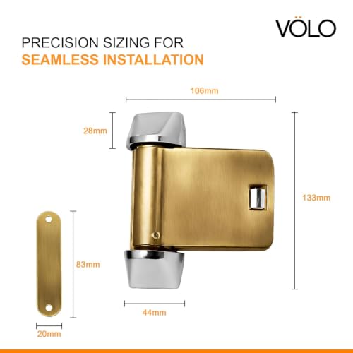 Image of VOLO Door Closer | Heavy Duty Automatic Door Closer | Adjustable Door Speed for Home Office Hotel & Commercial Doors | 1 Year Warranty | (Helix Antique | 40 Kg Capacity | Spring)