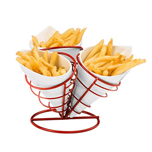 Cône frites Premier Housewares avec présentoir de table