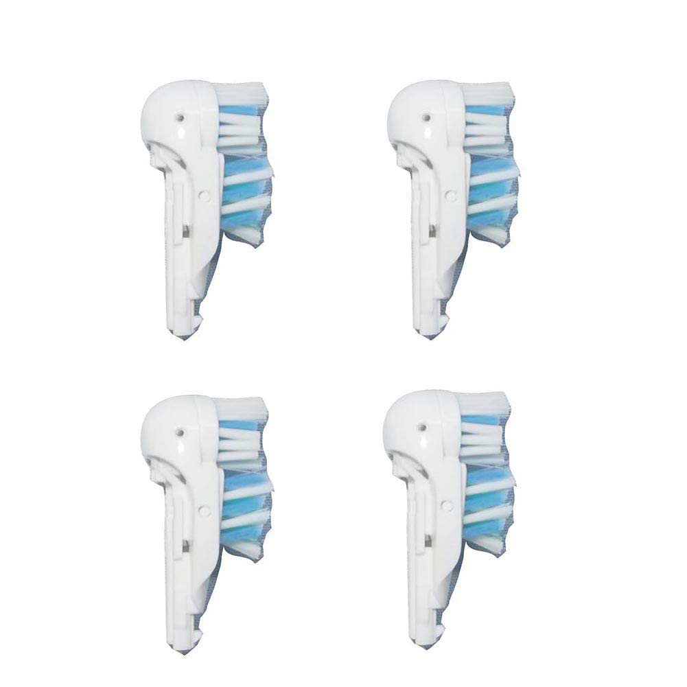 Sensitive Replacement Electric Replacement Toothbrush Heads 4 Count Dual Clean Rotating Sets Compatible with Braun Oral B Cross